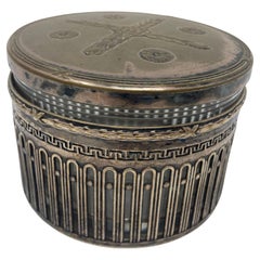WMF German Art Deco Round Silver Plated Box 1910s