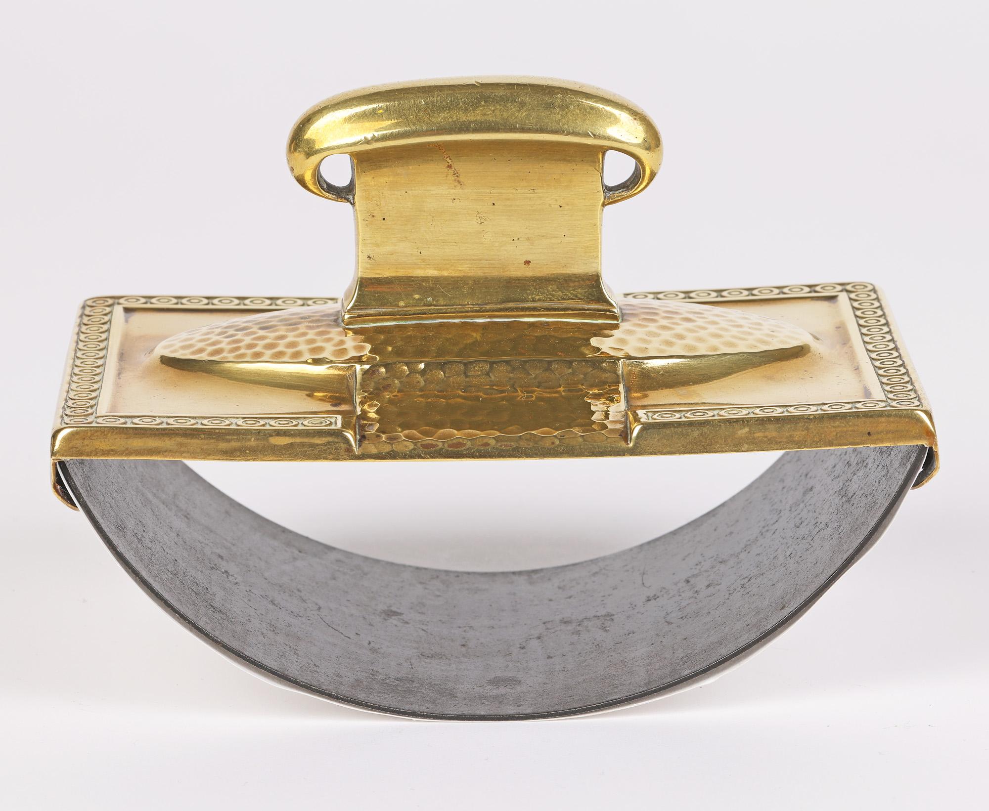 WMF German Jugendstil Brass Roller Desk Blotter For Sale 4