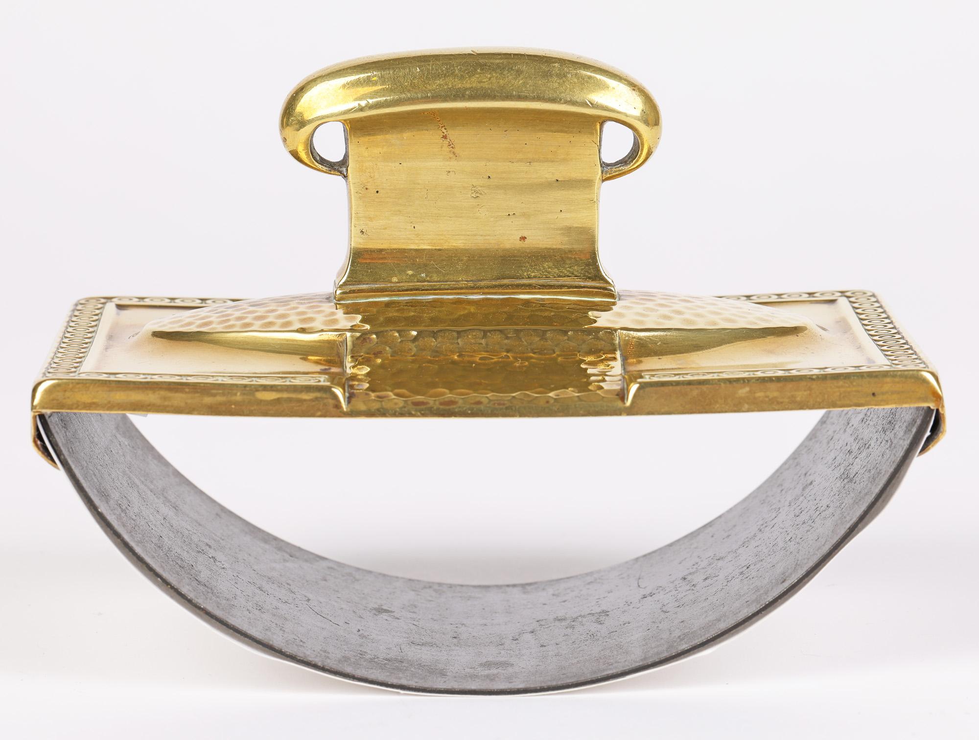 WMF German Jugendstil Brass Roller Desk Blotter In Good Condition For Sale In Bishop's Stortford, Hertfordshire