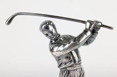 WMF German Jugendstil Silver Golfer Sculpture