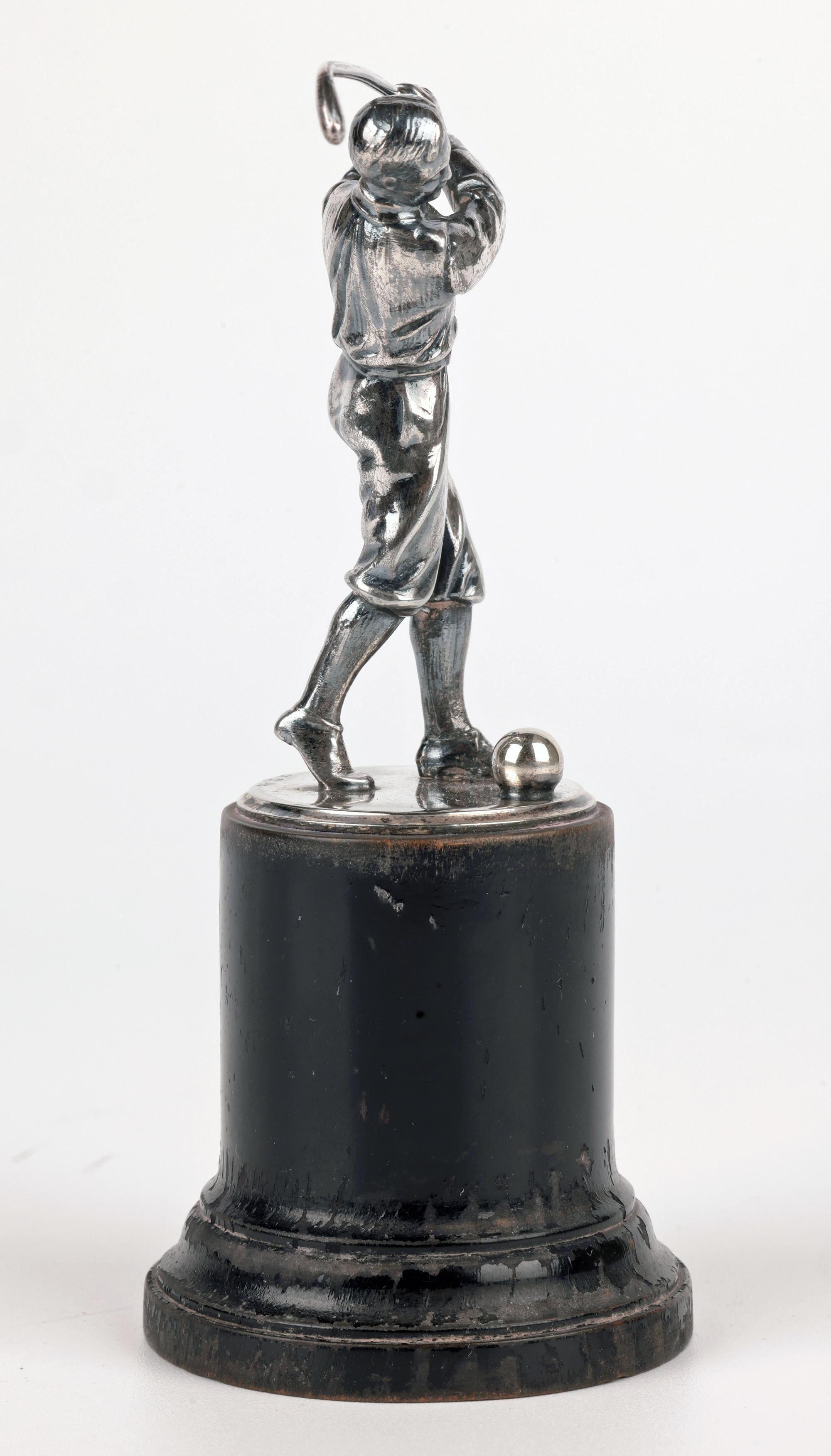 Scultura di golfista in argento Jugendstil tedesco WMF in vendita 1