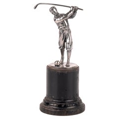 WMF Deutsche Jugendstil-Silber-Golfer-Skulptur