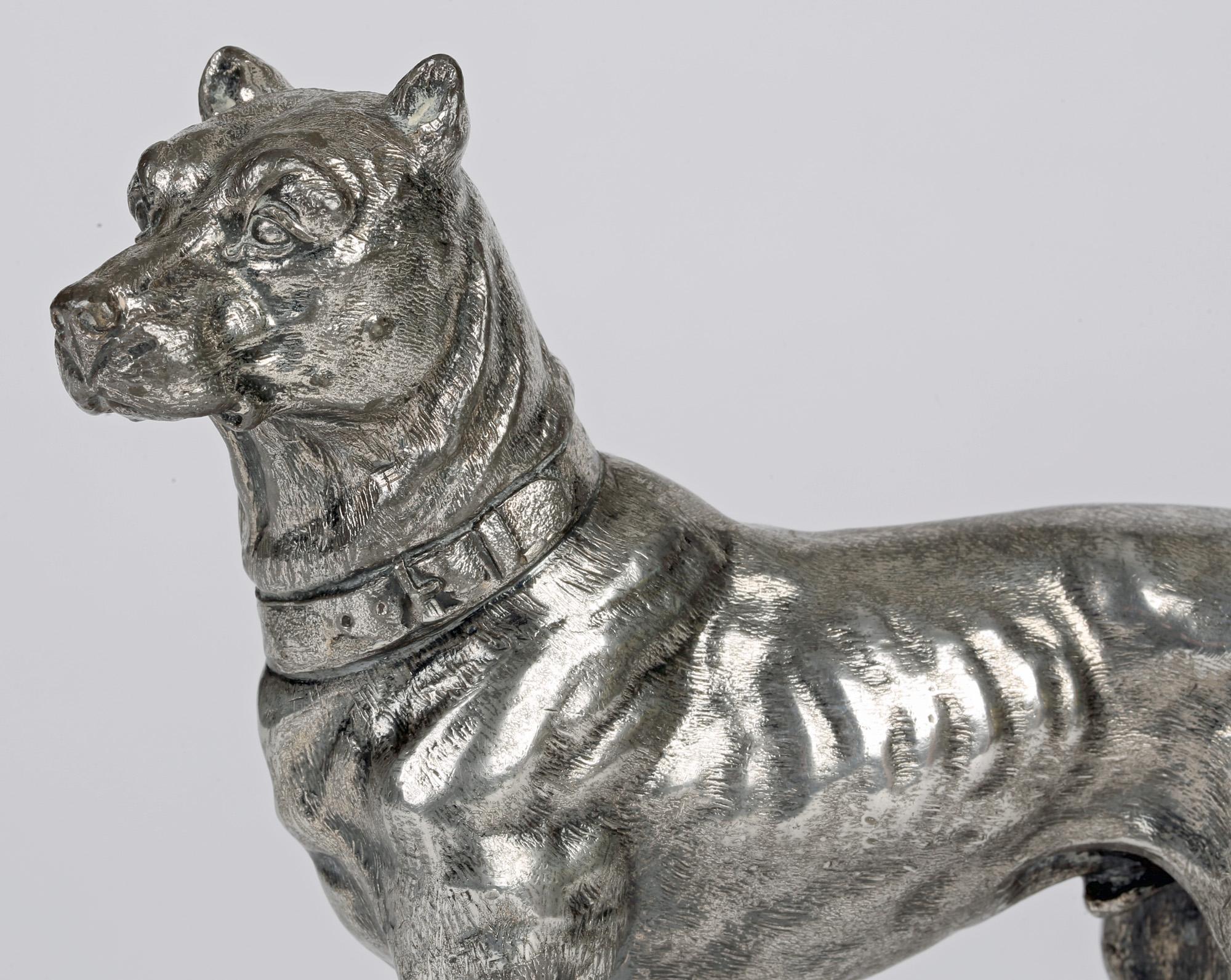 WMF Cane da caccia tedesco Jugendstil placcato in argento di Fritz Diller in vendita 3
