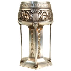 WMF German Jugendstil Chalice Vessel with Dragon Motif