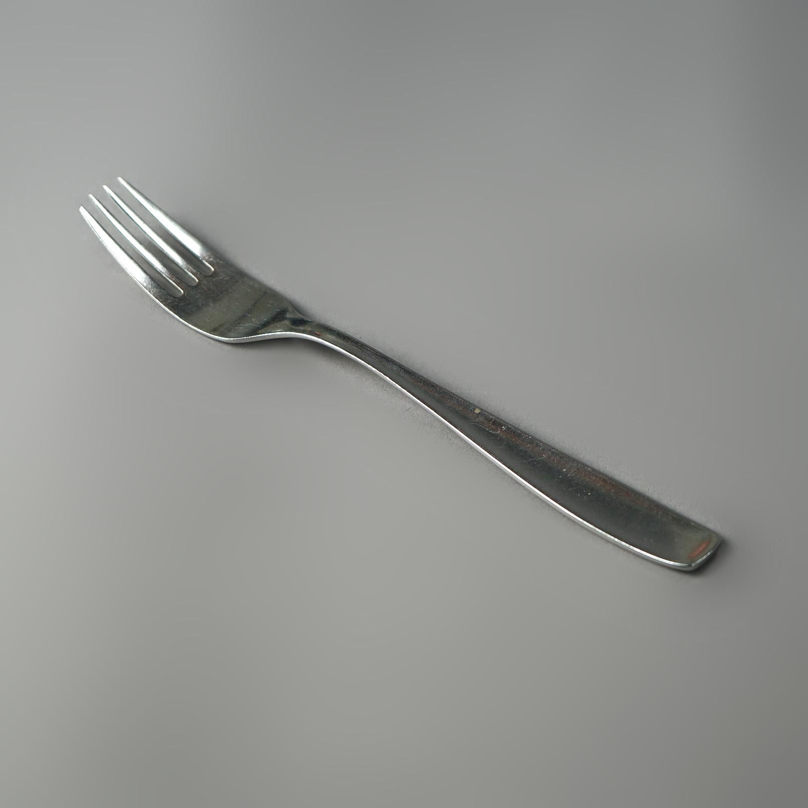 WMF German Mid Century Modern Stainless Steel Flatware, 49 Piece, 20th C 8