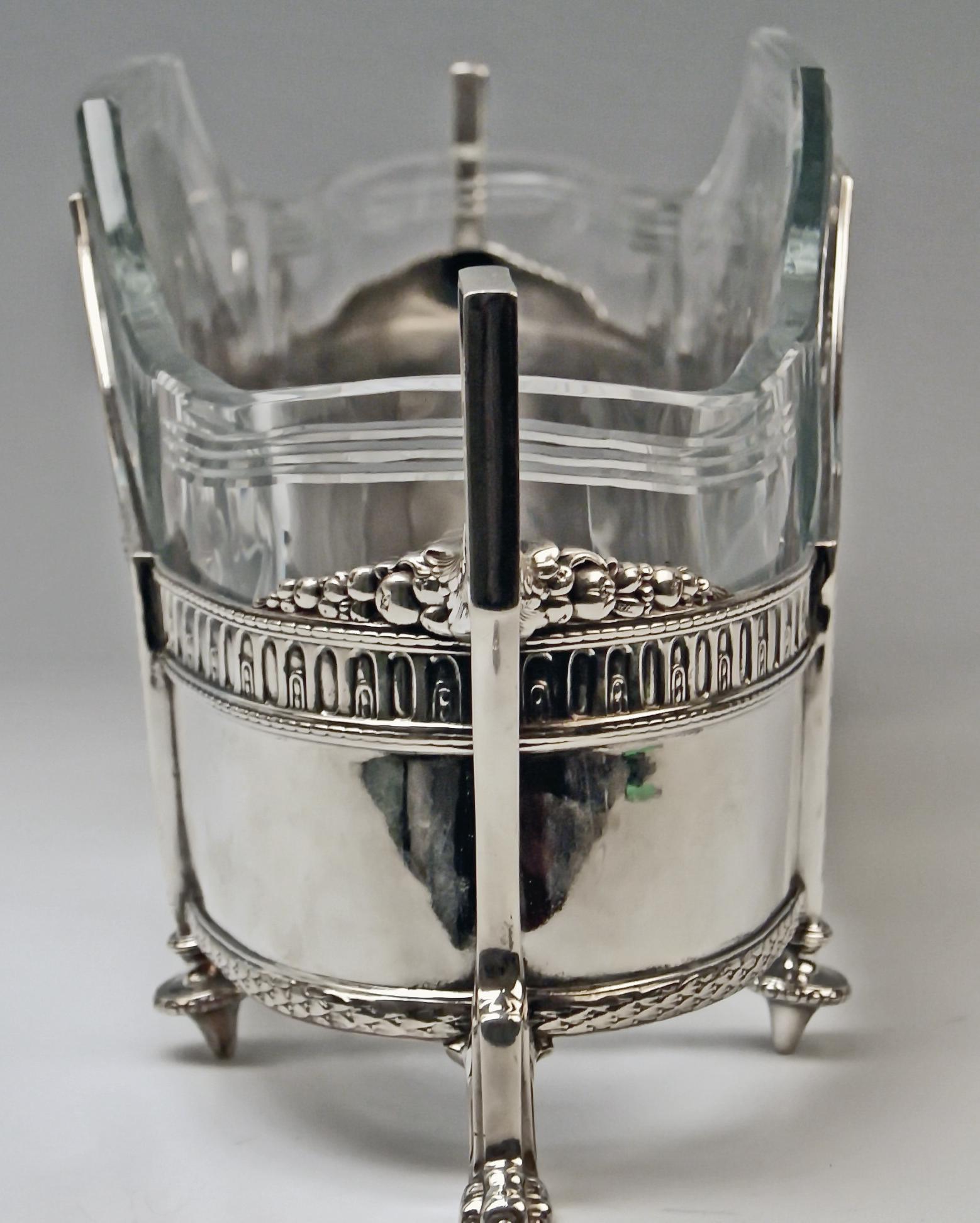 WMF Deutschland Jugendstil Blumenschale Jardiniere Glas:: 1900 (Frühes 20. Jahrhundert)
