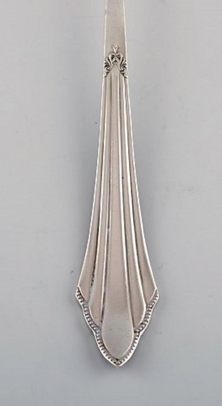 WMF, Germany, Five Art Deco Facker Serving Parts in Plated Silver, 1930s In Good Condition For Sale In Copenhagen, DK