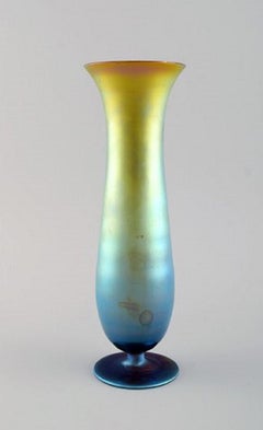 WMF, Germany, Vase in iridescent myra art glass, 1930s