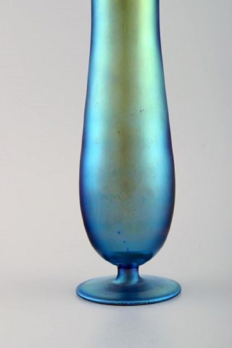 Mid-20th Century WMF, Germany, Vase in iridescent myra art glass, 1930s