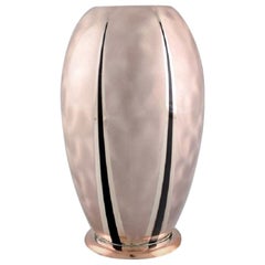 Wmf, Germany, Ikora Vase in Plated Silver, Mid-20th Century