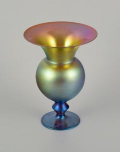WMF, Germany, Vase in Iridescent Myra Art Glass, 1930s