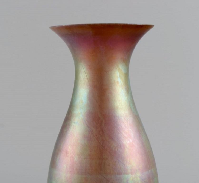 Mid-20th Century Wmf, Germany, Vase in Iridescent Myra Art Glass, 1930's