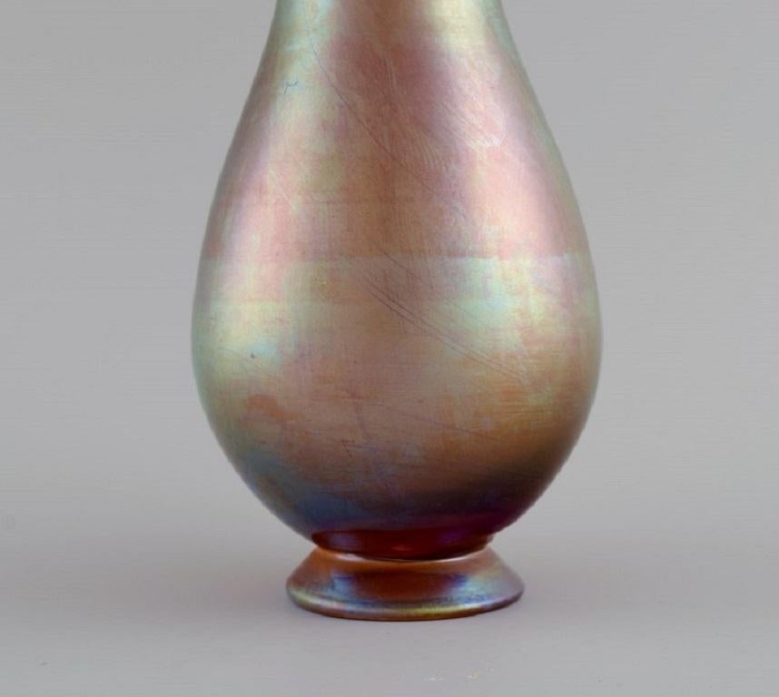 Wmf, Germany, Vase in Iridescent Myra Art Glass, 1930's 1