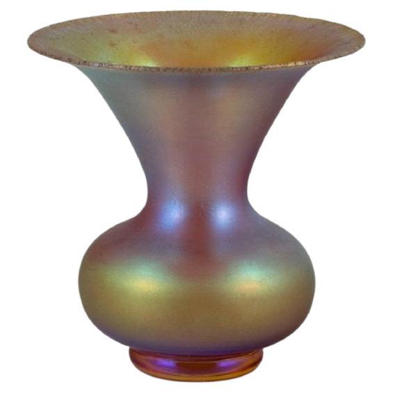 WMF, Germany, Vase in Iridescent Myra Art Glass, 1930s