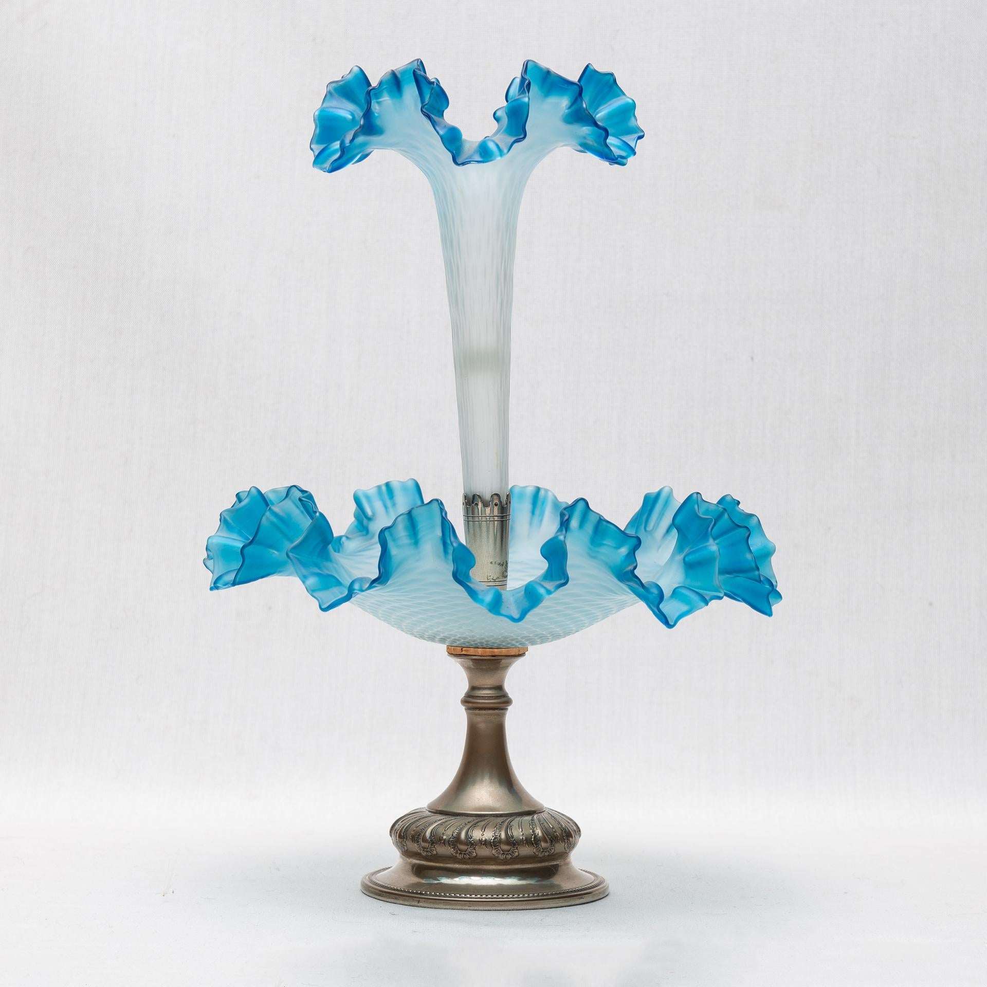 Altro Vetro e piastra d'argento WMF Epergne in vendita