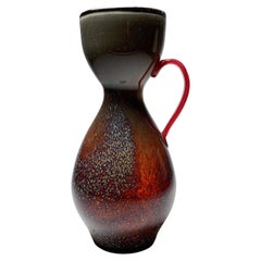 Vase aus WMF-Glas von Karl Wiedmann. Deutschland