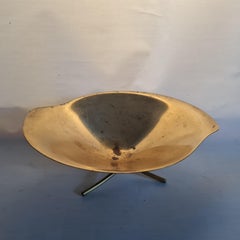 Wmf Gunter Kupetz Brass Tripod Bowl, Germany 40ies