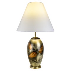 WMF Ikora Art Deco Table Lamp Patinated Pine Cone Pattern Dinanderie