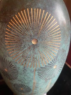 Jarrón WMF Ikora Dinanderie. Alemania Años 20