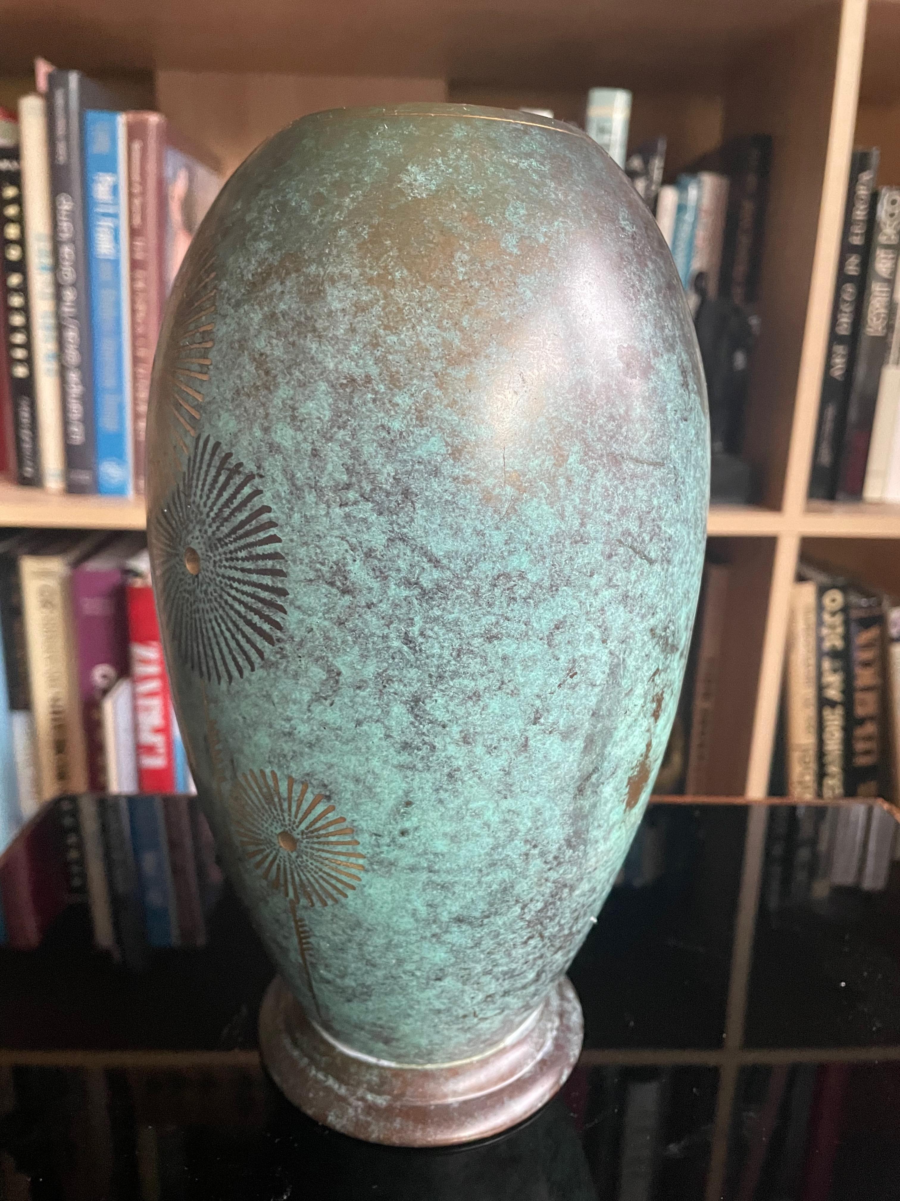 Art Déco Vaso WMF Ikora Dinanderie. Germania anni '20 in vendita