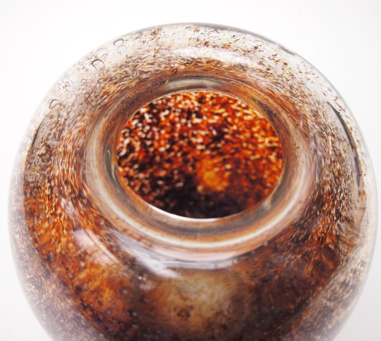 WMF Ikora -famous 'Flame' Dexel Egg Glass Vase c1937 -German For
