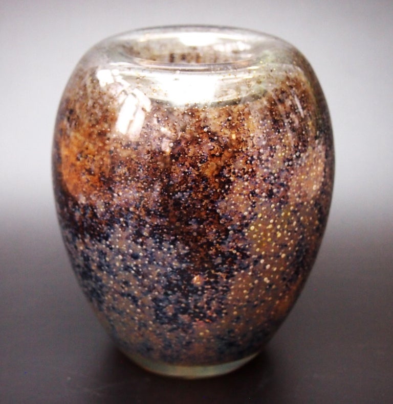 WMF Ikora -famous 'Flame' Dexel Egg Glass Vase c1937 -German For