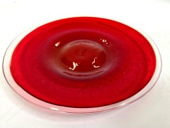 WMF Ikora Handmade Red Crystal Bowl, 1970s