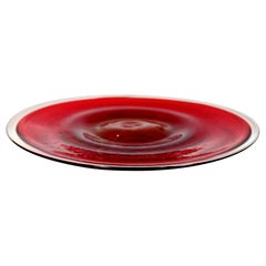 WMF Ikora Handmade Red Crystal Bowl, 1970s