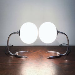 WMF Ikora Horseshoe Art Deco Bedside Lamps, 1930s, Germany