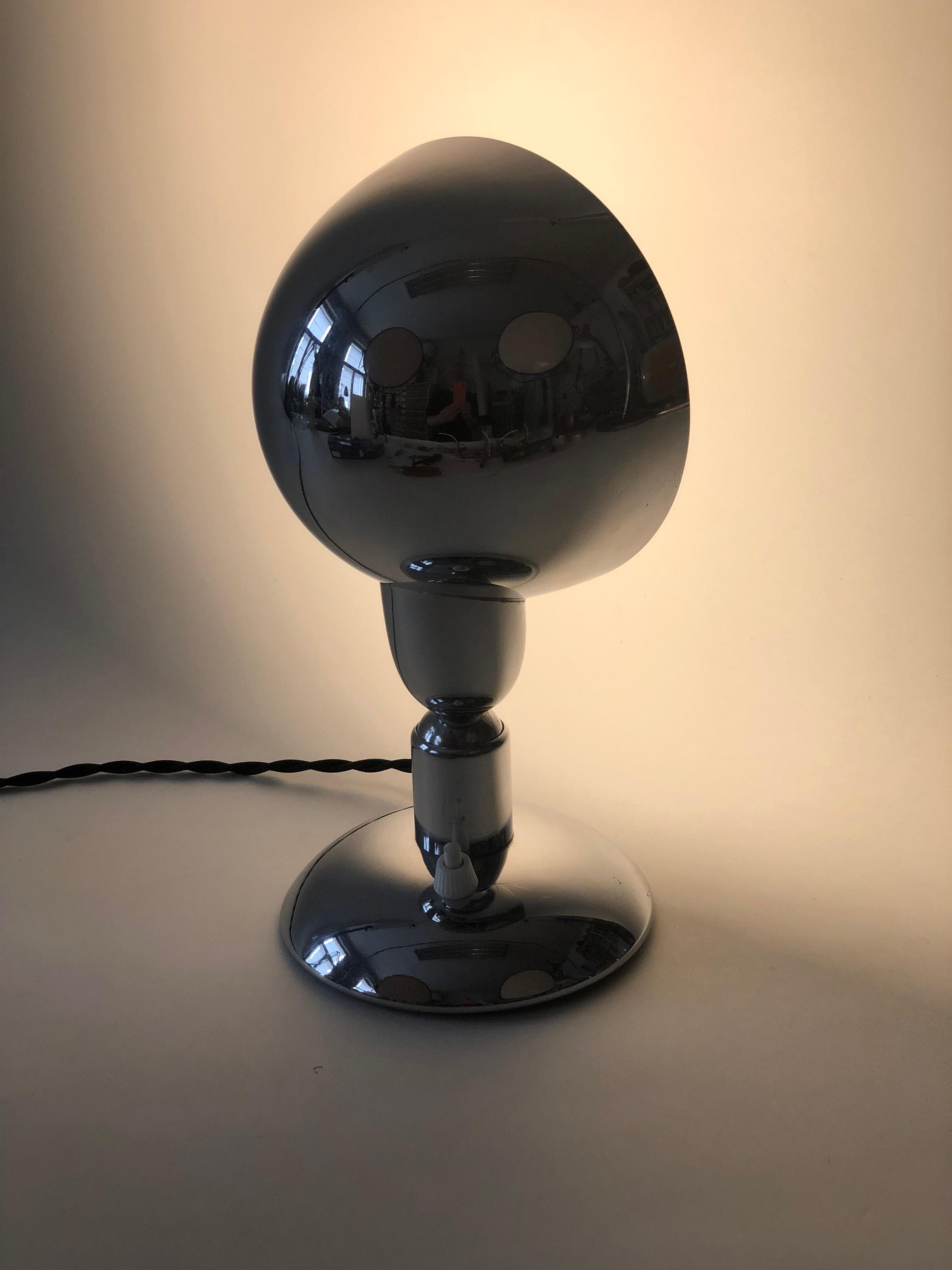 WMF Ikora Table Lamp / Wall Reflector in Bauhaus Manner from the 1930s Chrome For Sale 2