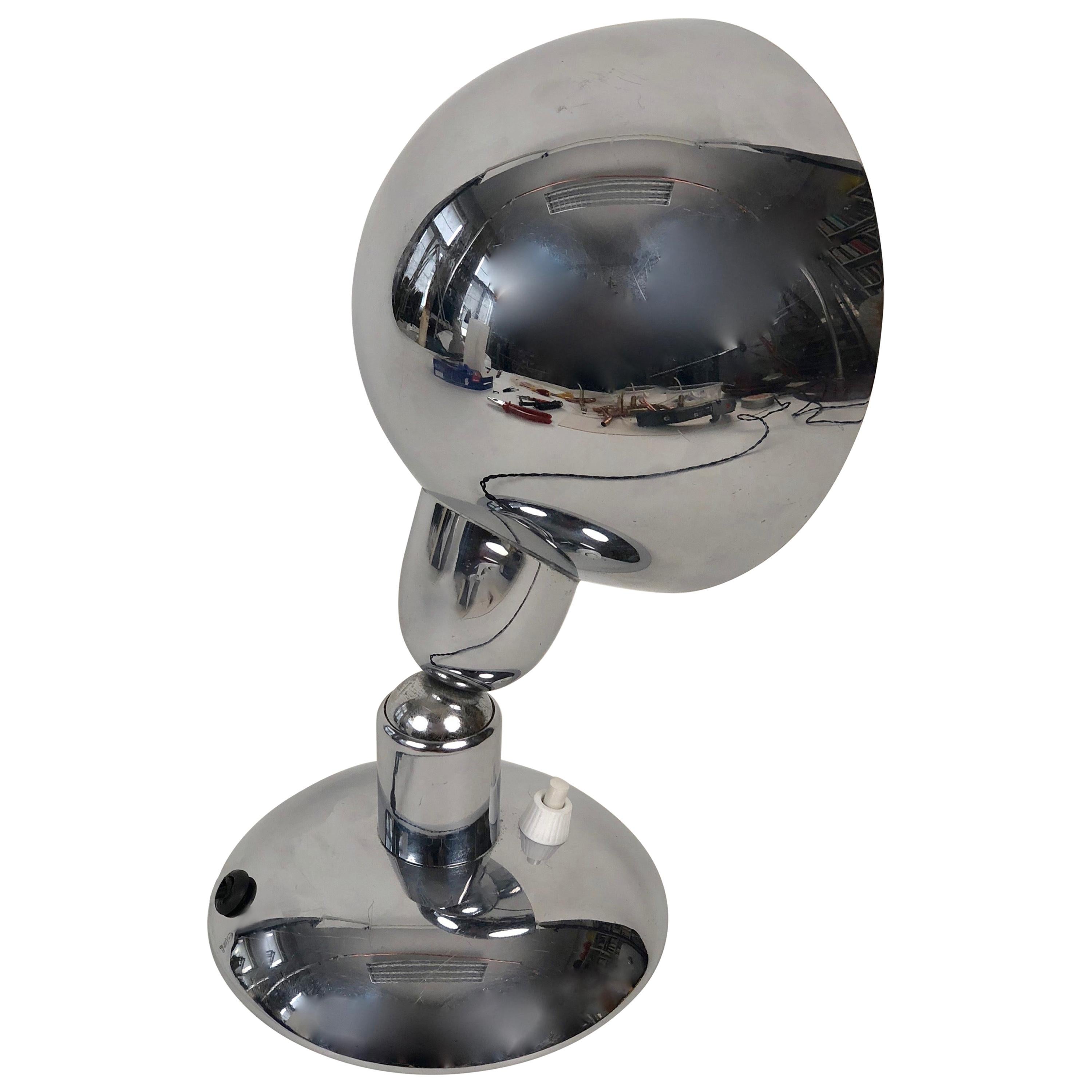 WMF Ikora Table Lamp / Wall Reflector in Bauhaus Manner from the 1930s Chrome For Sale