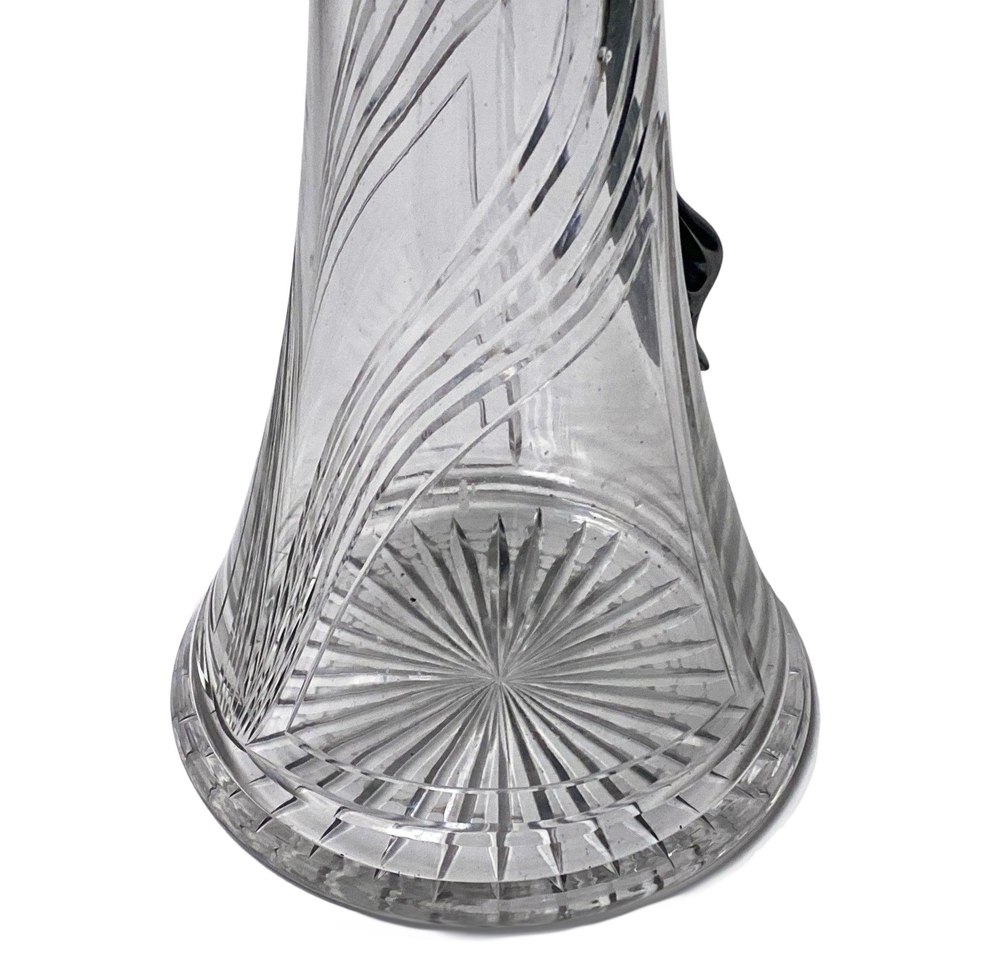 Glass WMF Jugendstil Art Nouveau Claret Jug C. 1905