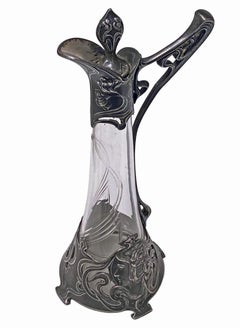 Brocca da liquore WMF Jugendstil Art Nouveau, C.C. 1900