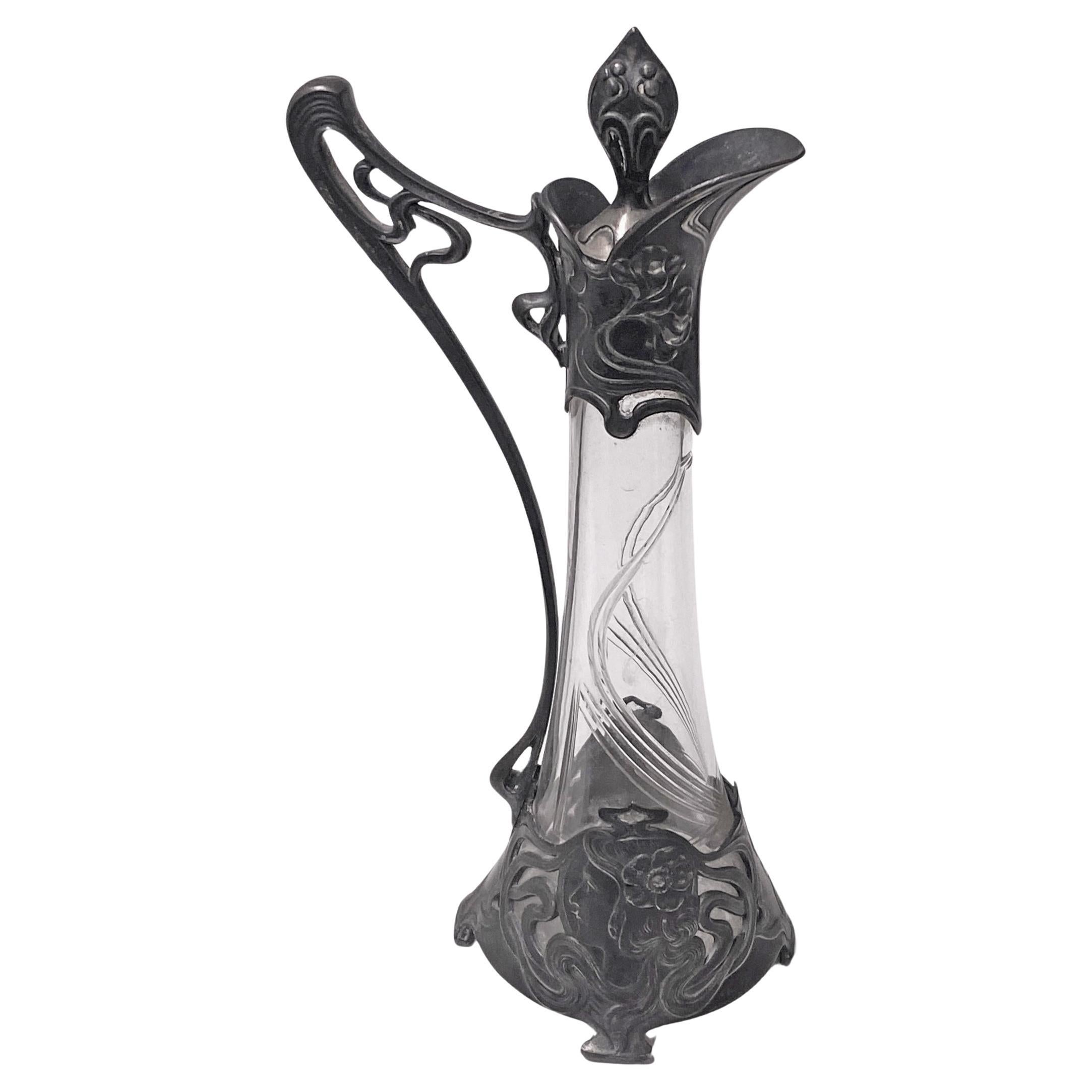 WMF Jugendstil Art Nouveau Liqueur Jug C. 1906