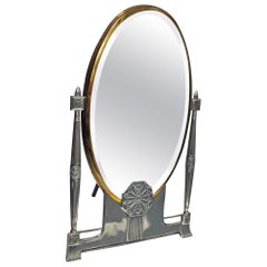 WMF Jugendstil Art Nouveau Secessionist Mirror, Germany, circa 1910