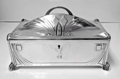 WMF Jugendstil Secessionist Silver plate  Box, Germany