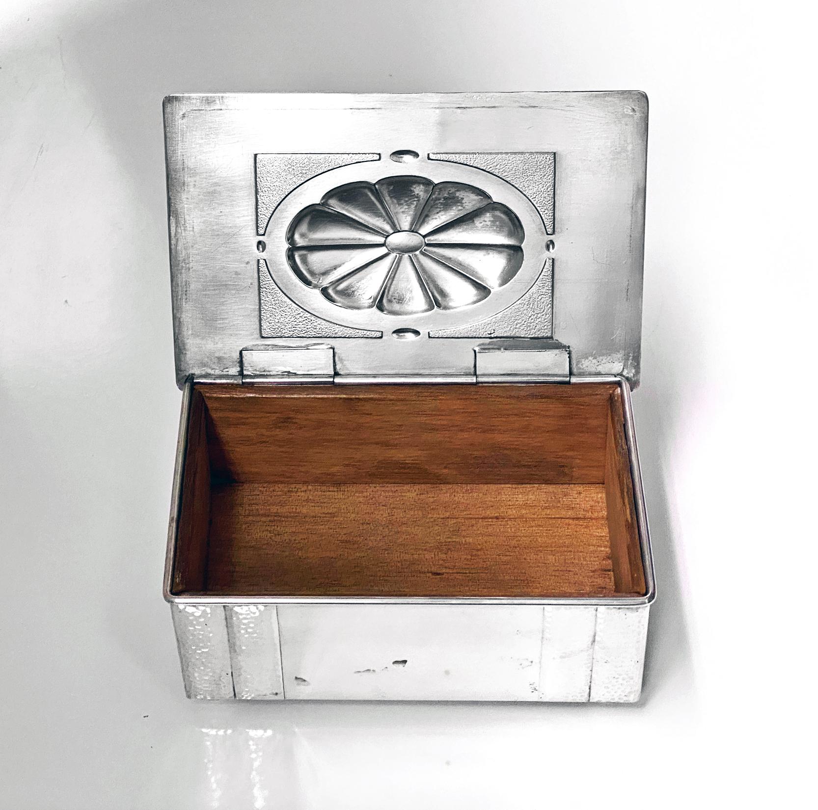 WMF Jugendstil Silver Plate Cigarette or Jewellery Box C.1920 In Good Condition In Toronto, Ontario
