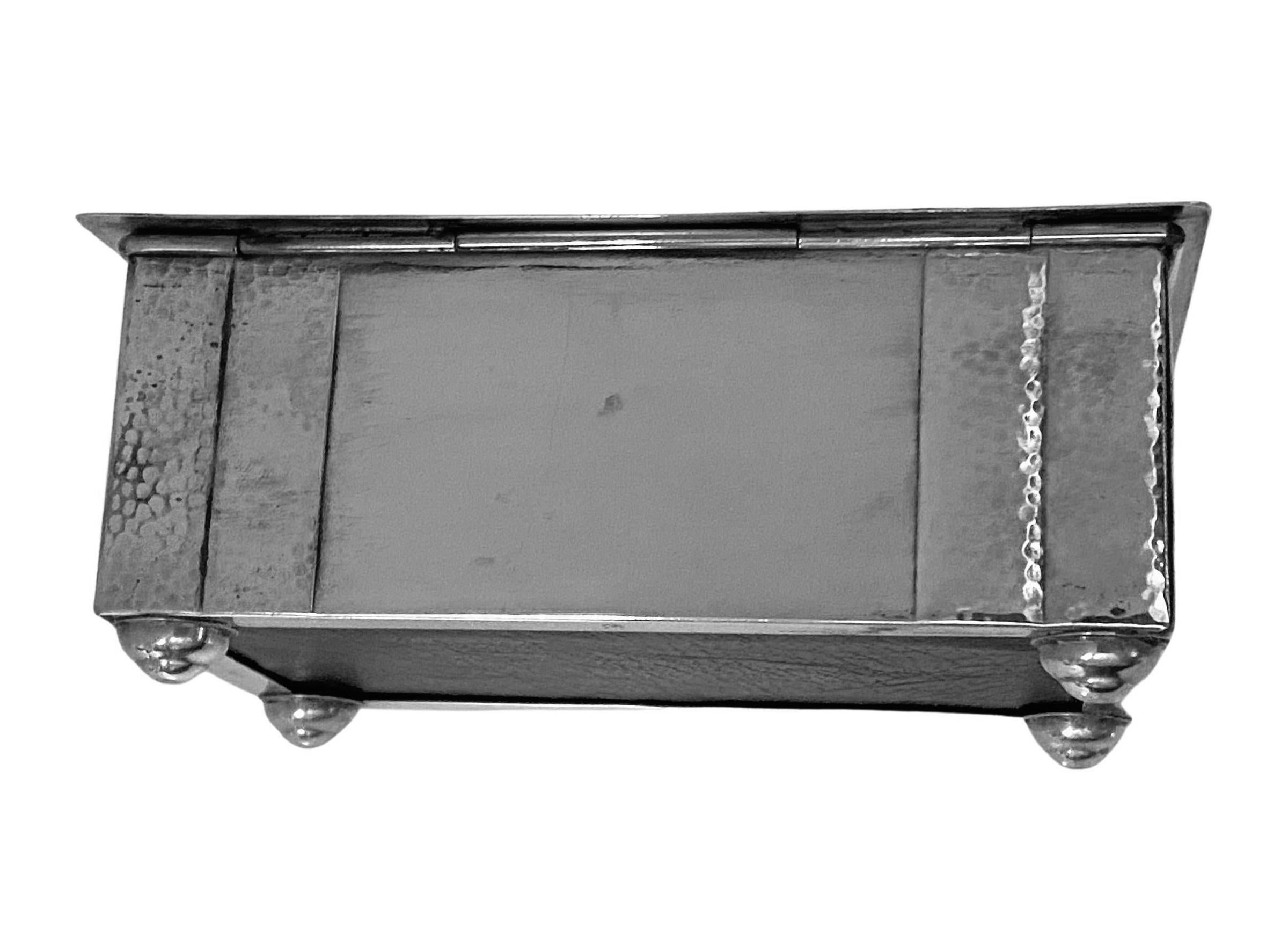 WMF Jugendstil Silver Plate Cigarette or Jewellery Box C.1920 2
