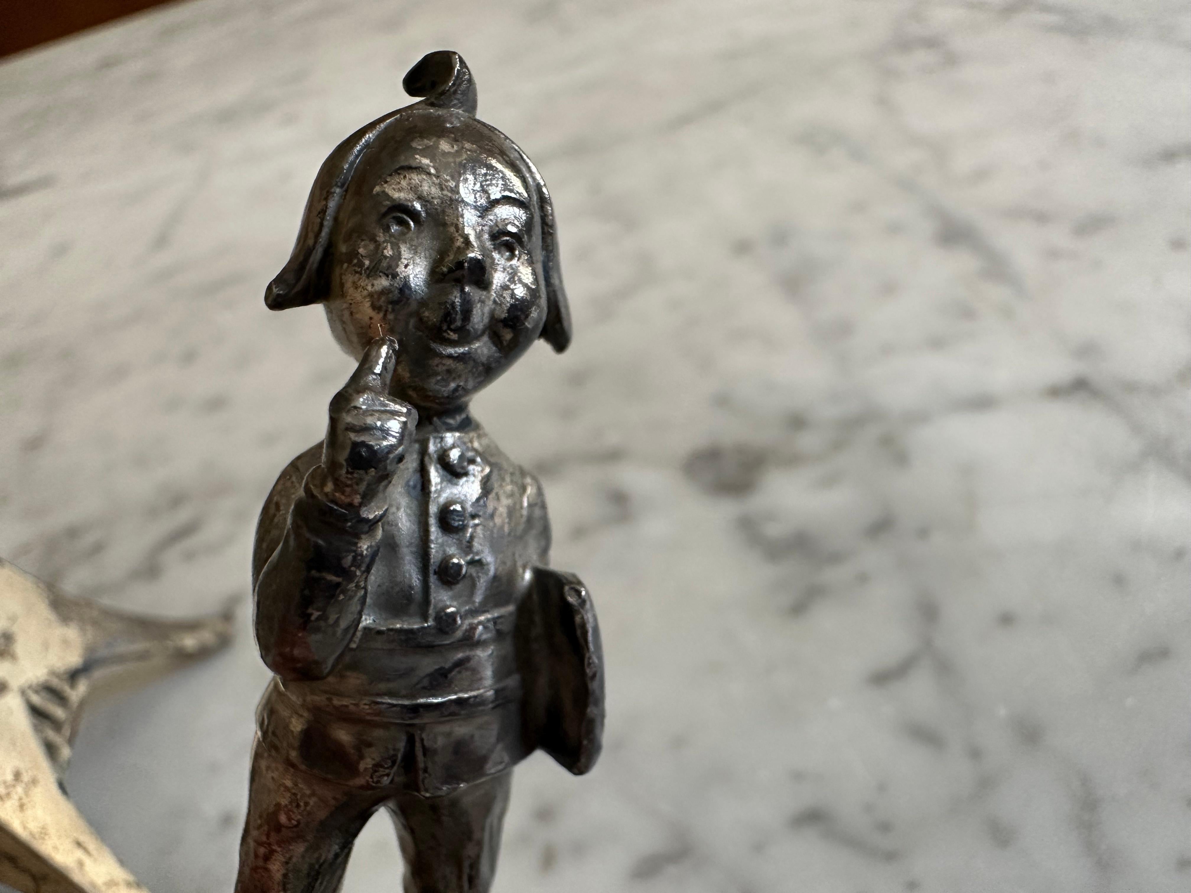 WMF “Max and Moritz” Silver-Plated Cork Holder, circa 1900 For Sale 7