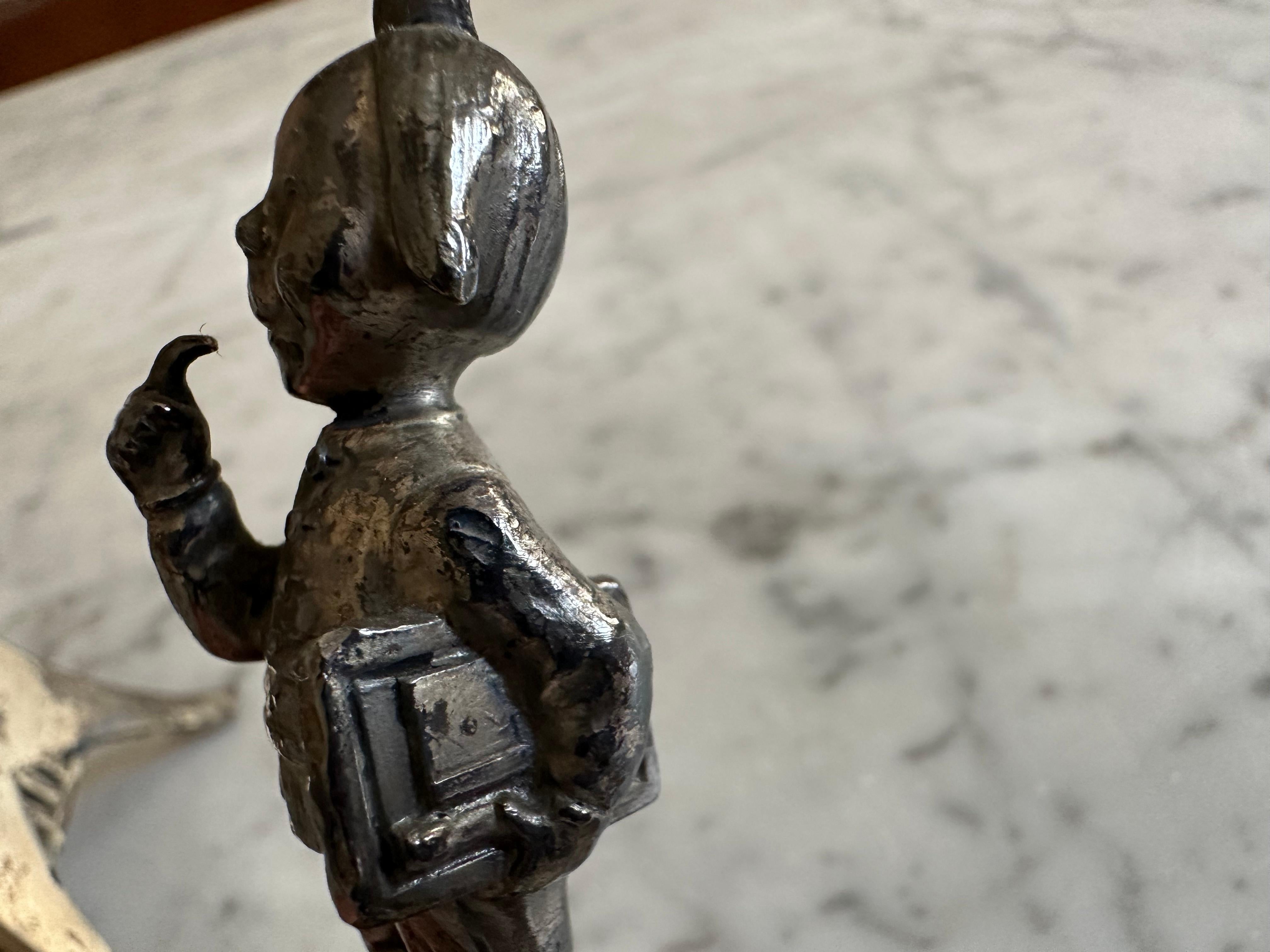 WMF “Max and Moritz” Silver-Plated Cork Holder, circa 1900 For Sale 8