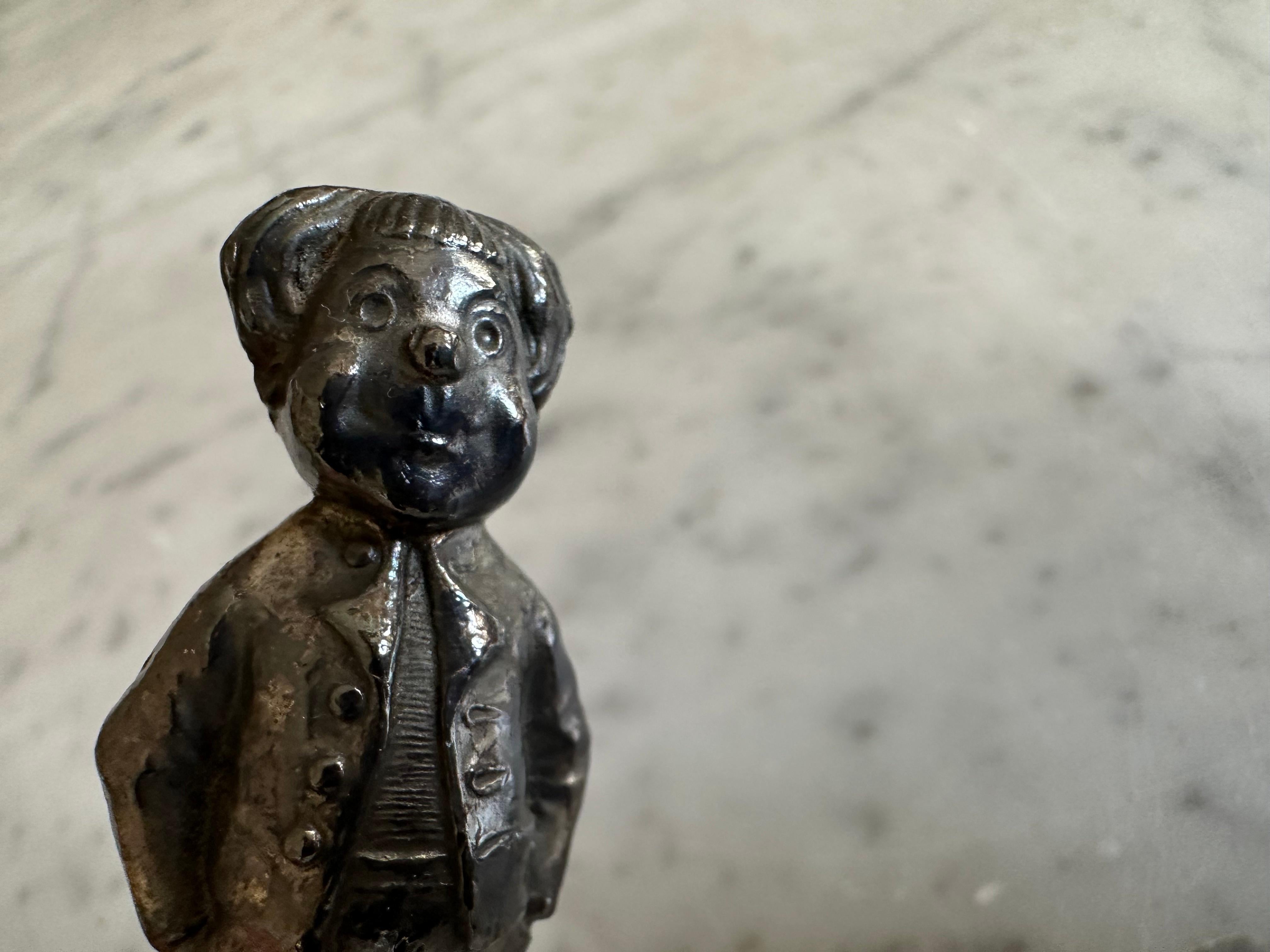 WMF “Max and Moritz” Silver-Plated Cork Holder, circa 1900 For Sale 11