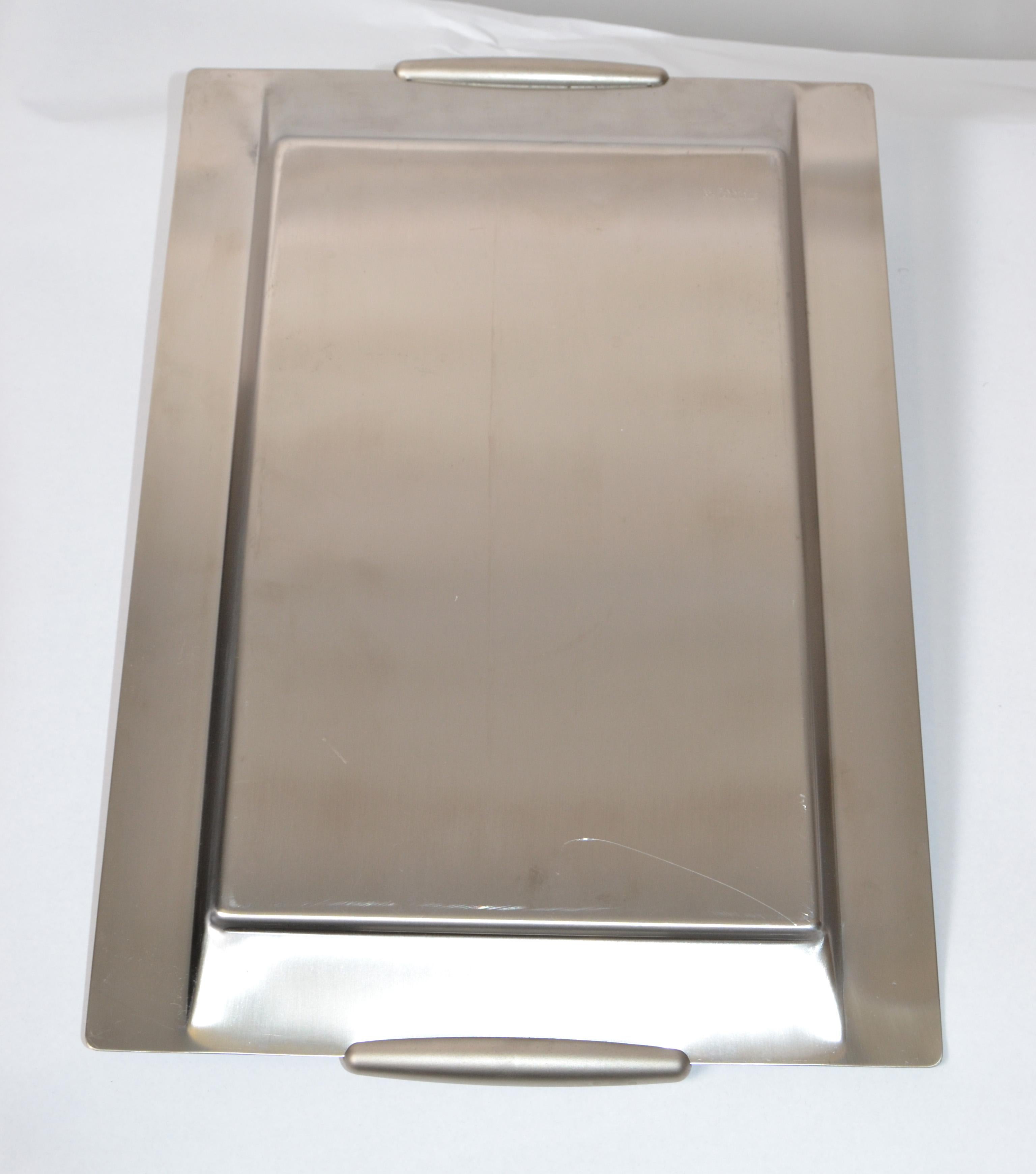 Mid-Century Modern WMF Pinnacle Italy 18/10 Serving Tray Stainless Steel For Sale