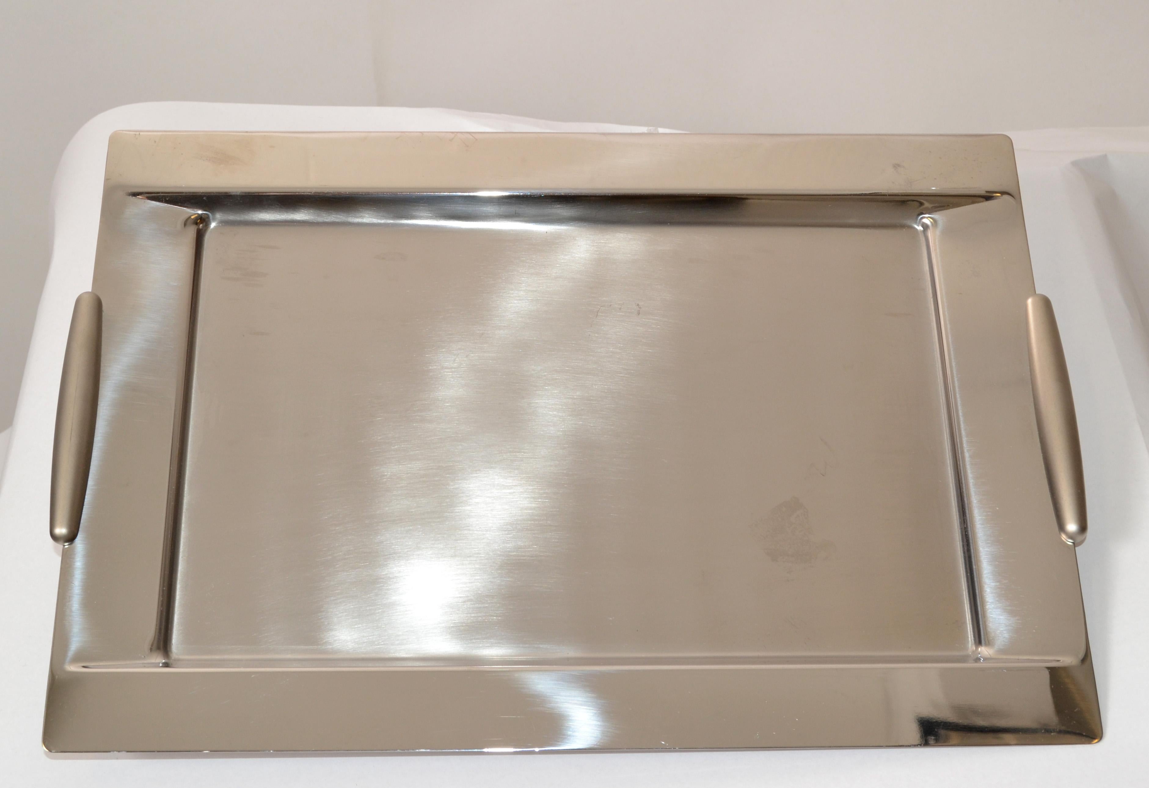Polished WMF Pinnacle Italy 18/10 Serving Tray Stainless Steel For Sale