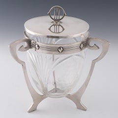 WMF Silver Plate Art Nouveau Biscuit Box