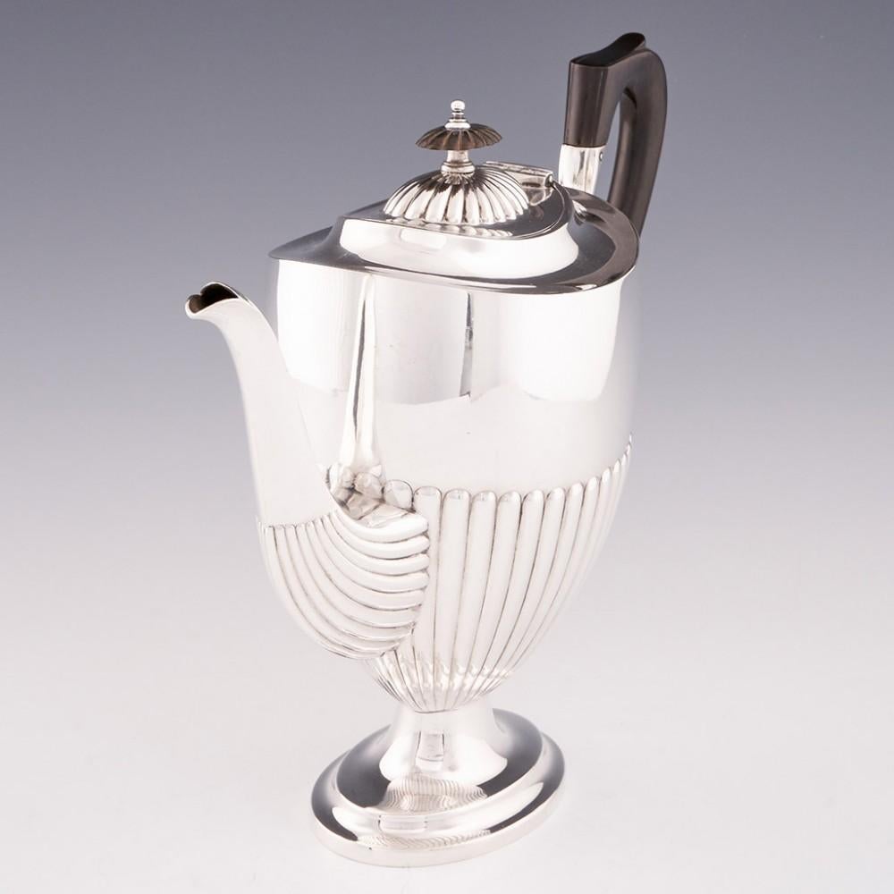 English WMF Silver Plate Coffee Pot Sucrier and Milk Jug, c1925
