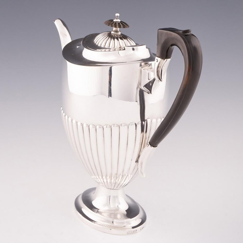 Victorian WMF Silver Plate Coffee Pot Sucrier and Milk Jug, c1925 For Sale