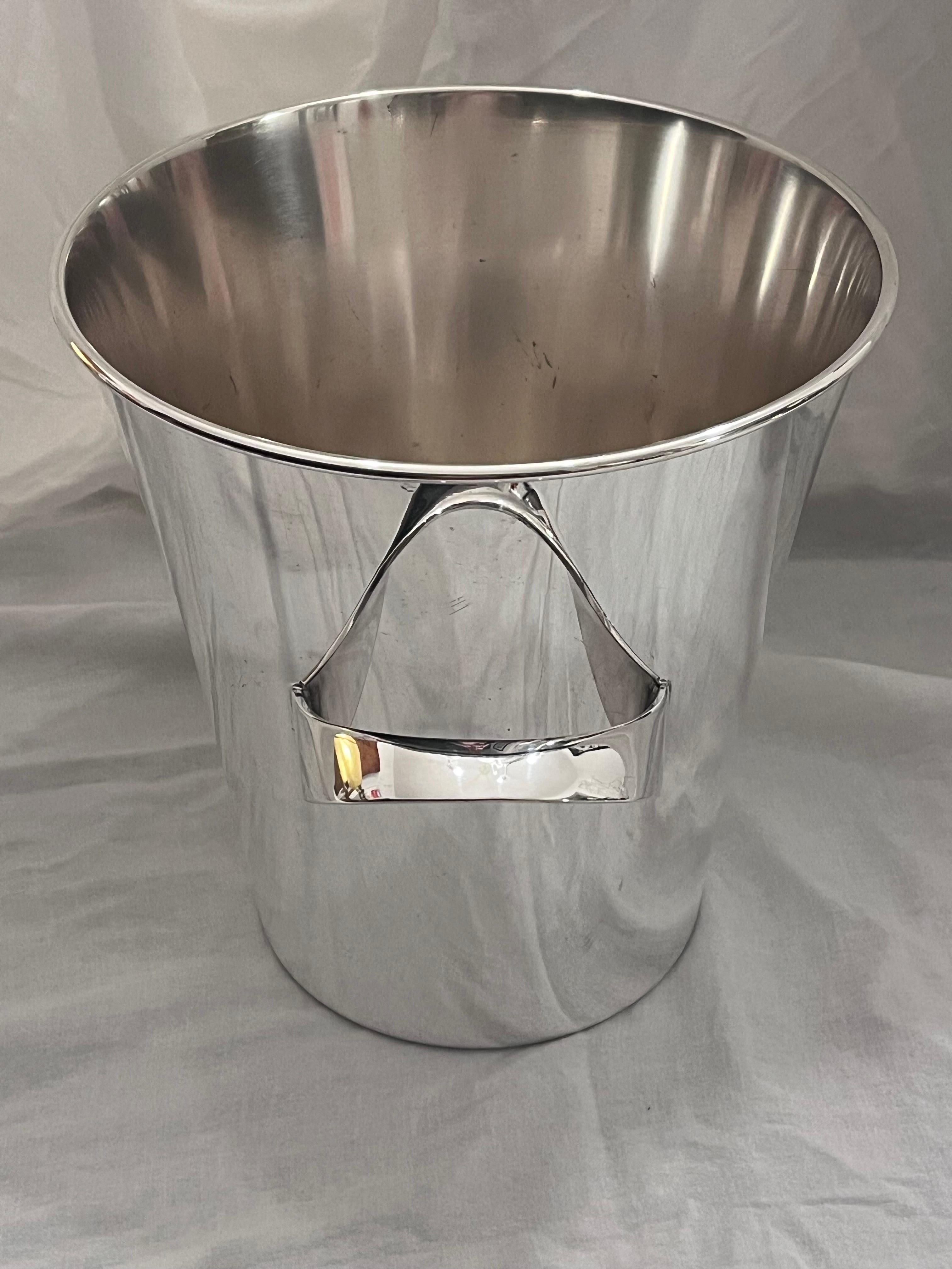 20th Century WMF Silver Plate Ice or Champagne Double Handled Bucket Wine Cooler Kurt Mayer