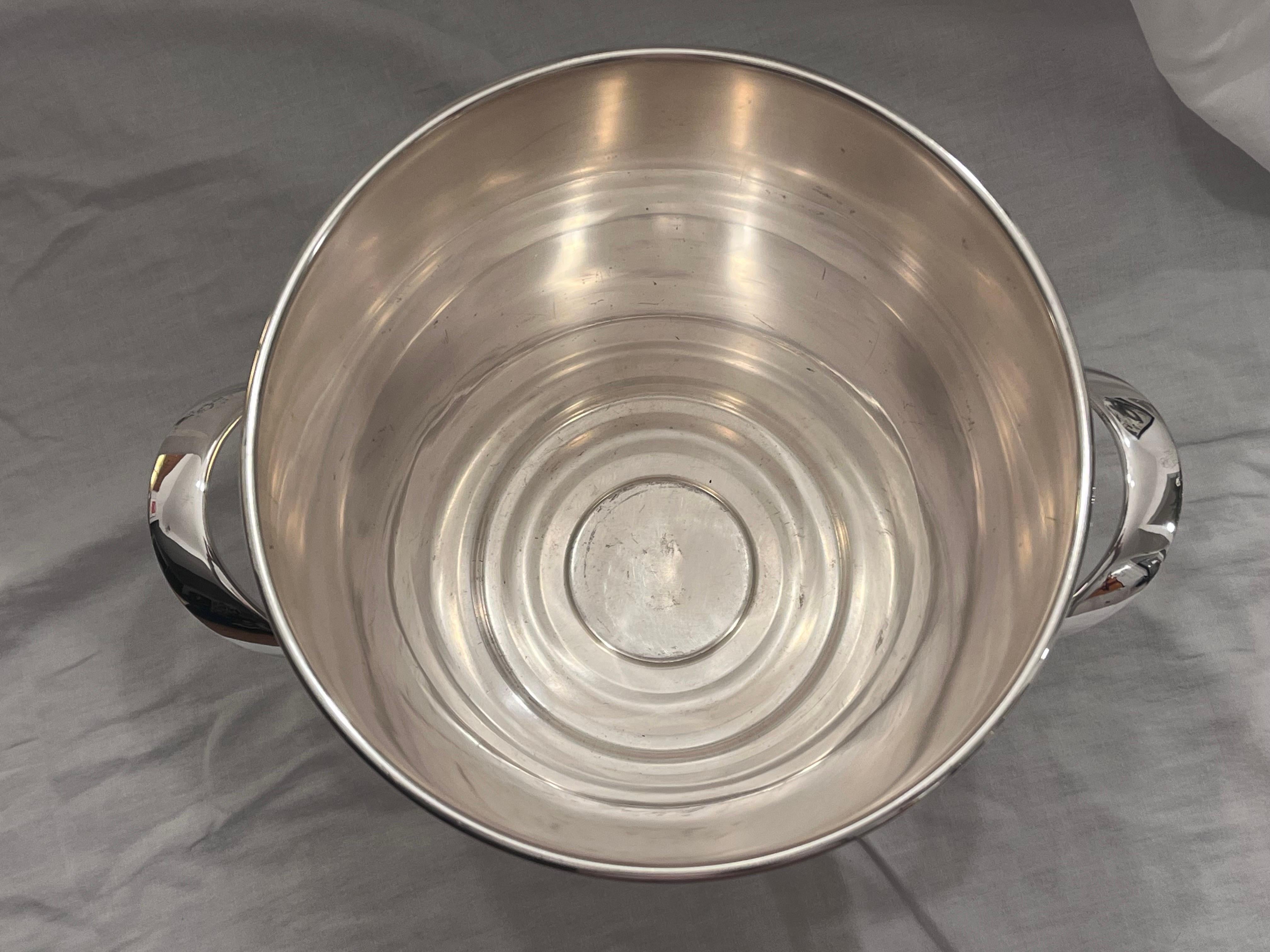 WMF Silver Plate Ice or Champagne Double Handled Bucket Wine Cooler Kurt Mayer 1