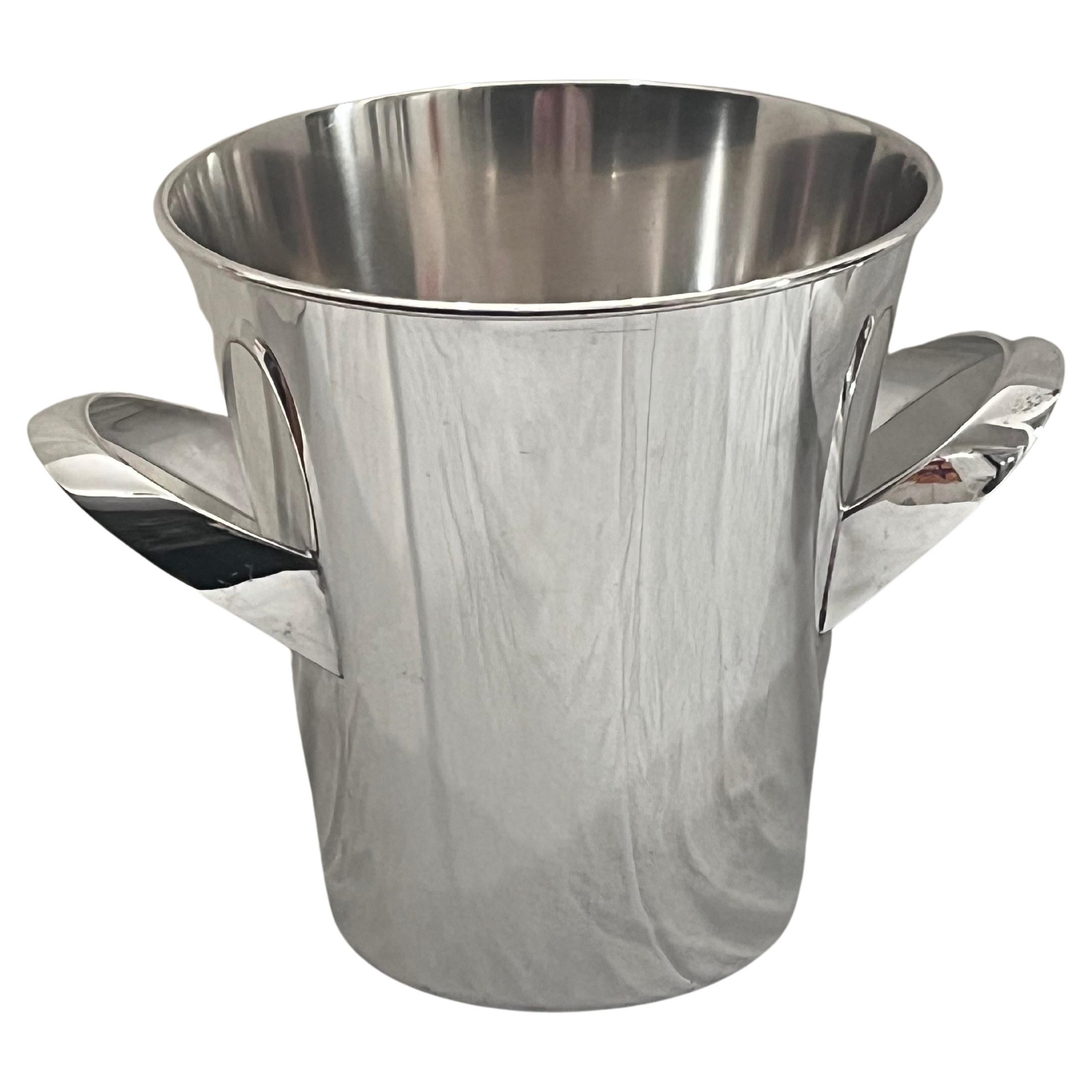 WMF Silver Plate Ice or Champagne Double Handled Bucket Wine Cooler Kurt Mayer