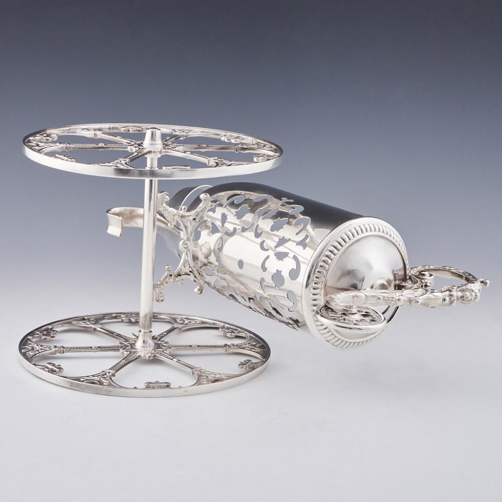20th Century WMF Silver Plate Wine Carriage, C 1920